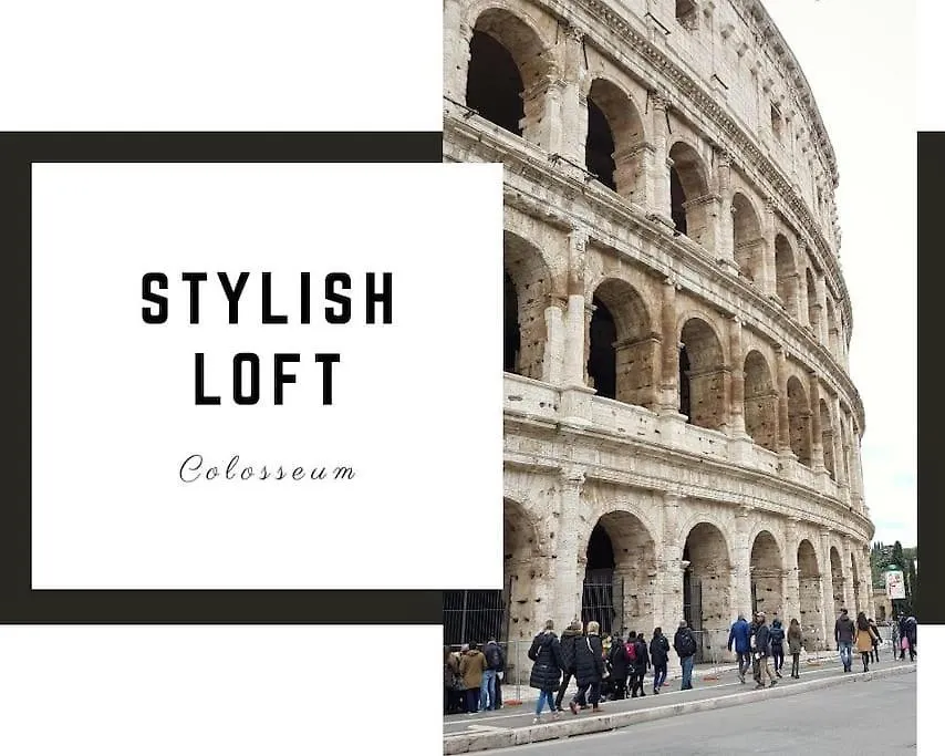 Stylish Loft - Colosseum 4 Min Walk -3 Beds -Sleeps Up To 6 People Apartment Rome
